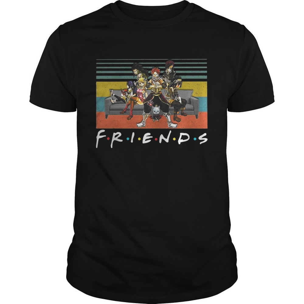 Friends Tv Show Anime Crossover Shirt